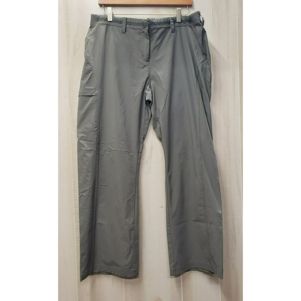 ExOfficio Gray Quick Dry Pants Womens 16, Nylon/Spandex, Hiking Outdoor Gorpcore